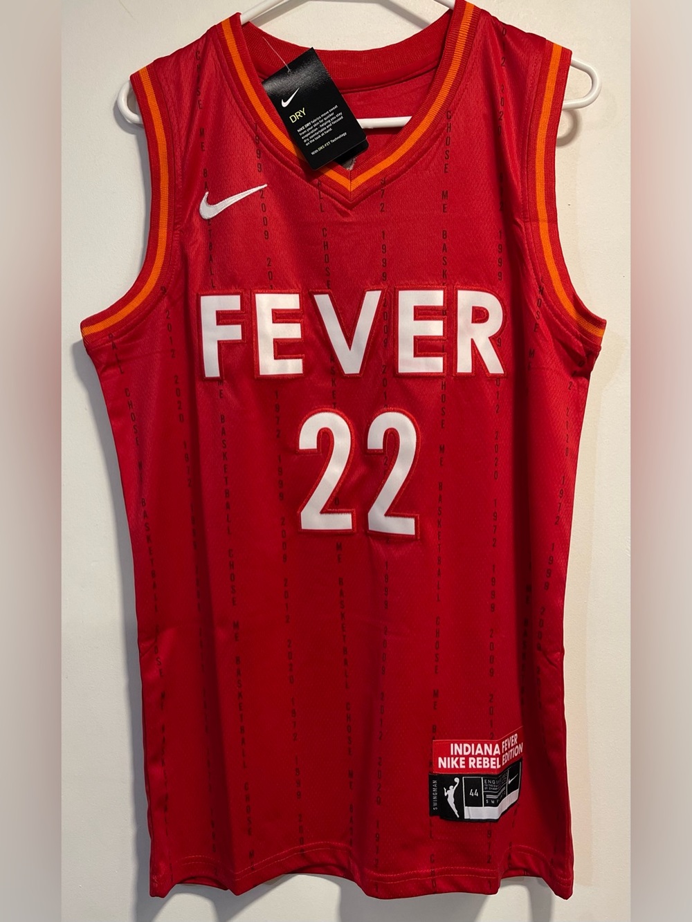 Red Indiana Fever Caitlin Clark Jersey